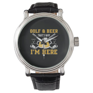 Beer Drinker Golf And Beer Birthday Watch