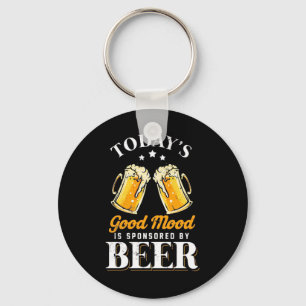 Beer Drinker Good Mood Is Sponsored By Beer Key Ring