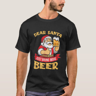 Beer Drinker Holiday Drinking Beer Xmas Alcohol Ch T-Shirt