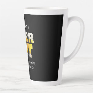 Beer Drinker Not a BEER GUT Birthday Latte Mug