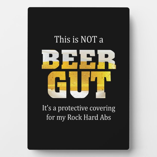 Beer Drinker Not a BEER GUT Birthday Plaque (Front)