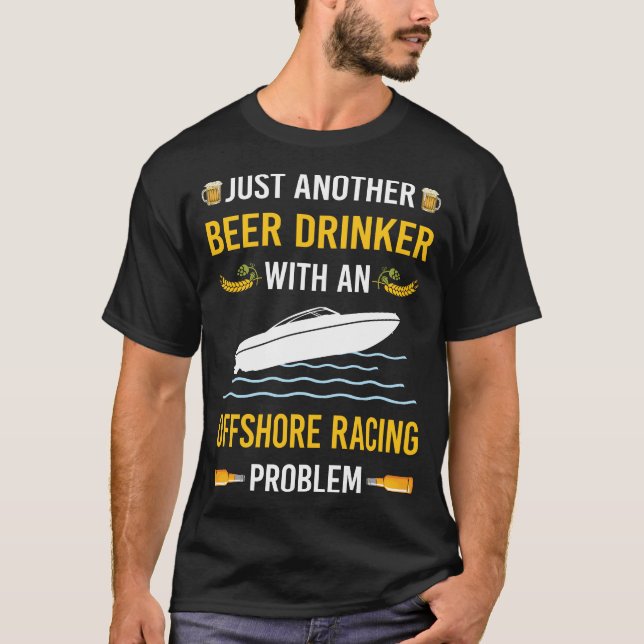 Beer Drinker Offshore Racing T-Shirt (Front)