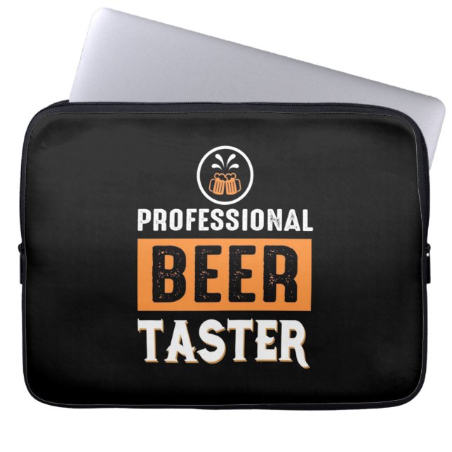 Beer Drinker Professional Beer Taster Laptop Sleeve (Front)