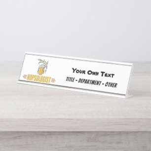 Beer Drinkers Personalised Desk Name Plate