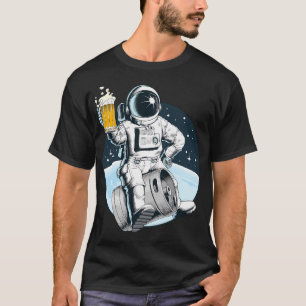 Beer Drinking Astronaut - Funny Lager Alcohol T-Shirt