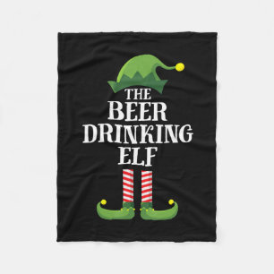 Beer Drinking Christmas Birthday Fleece Blanket