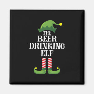 Beer Drinking Christmas Birthday Magnet