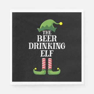 Beer Drinking Christmas Birthday Napkin