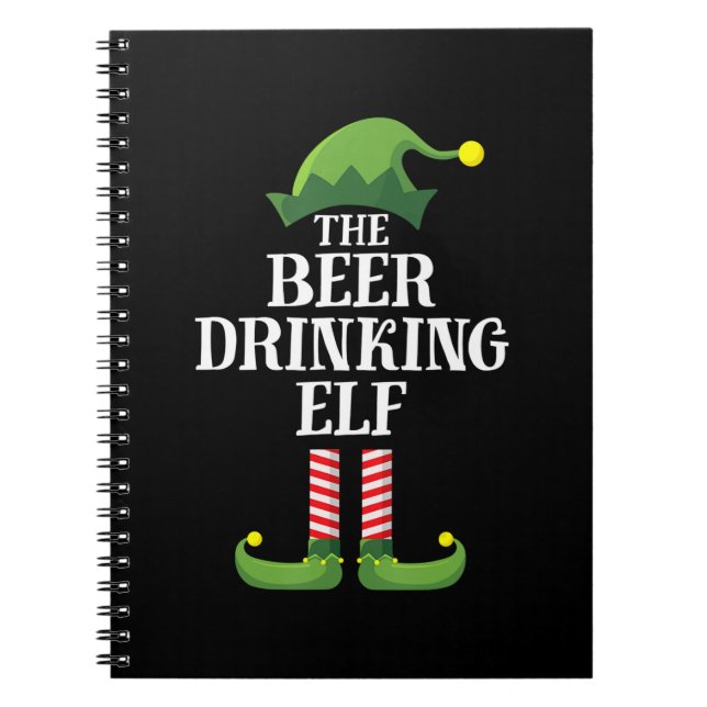 Beer Drinking Christmas Birthday Notebook (Front)