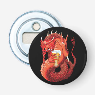 Beer Drinking Dragon Men's Hoodie Bottle Opener