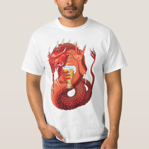 Beer Drinking Dragon Men's T-Shirt