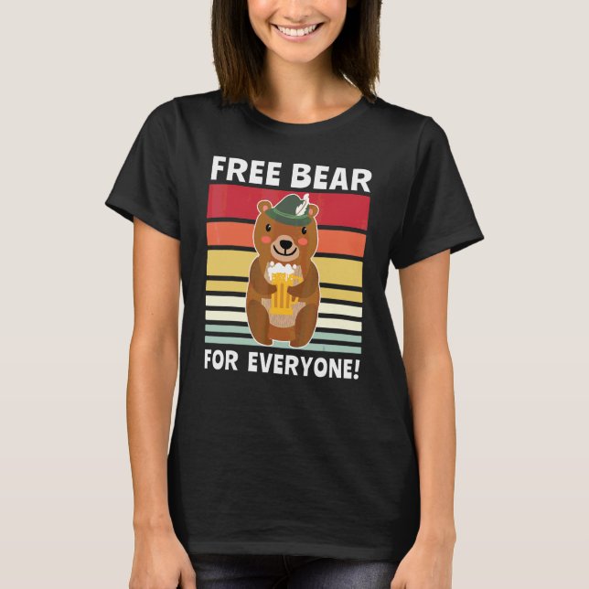 Beer Drinking Drinking Drinking Beer Drinker Bear  T-Shirt (Front)