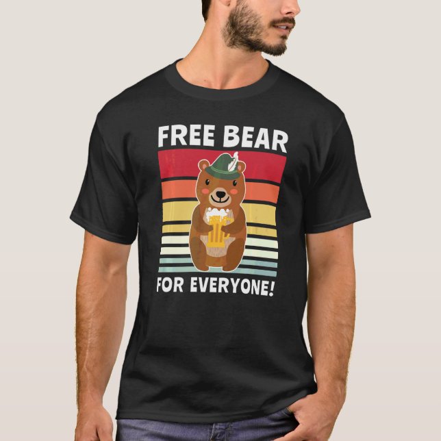 Beer Drinking Drinking Drinking Beer Drinker Bear  T-Shirt (Front)