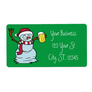 Beer-drinking Drunk Snowman Thunder_Cove