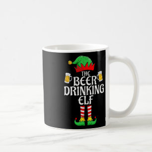 Beer Drinking Elf Matching Family Group Christmas Coffee Mug