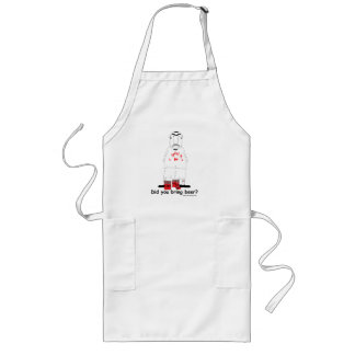 Beer Drinking, Sarcastic and Funny BBQ Guy Long Apron