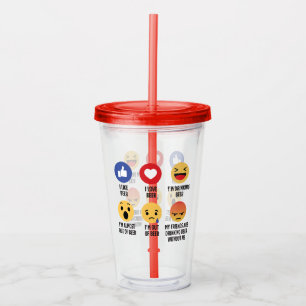 Beer Emojis Acrylic Tumbler