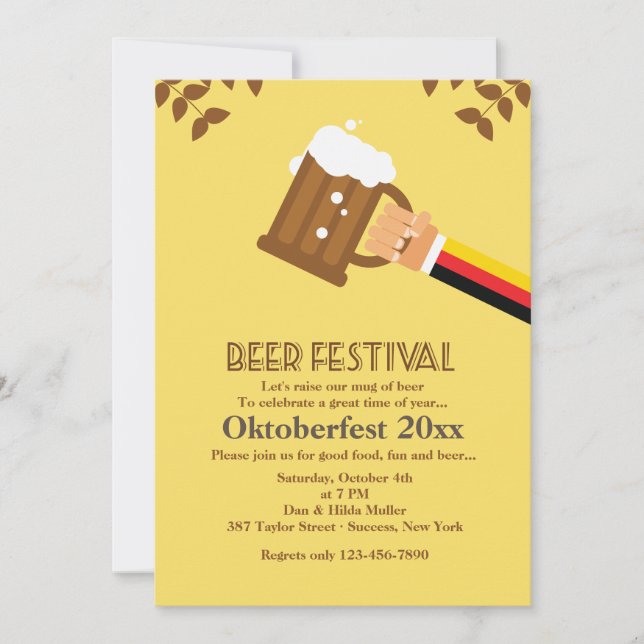 Beer Festival Invitation (Front)