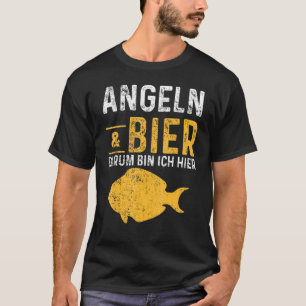 Beer Fishing Fish Fishing Rod Bait T-Shirt