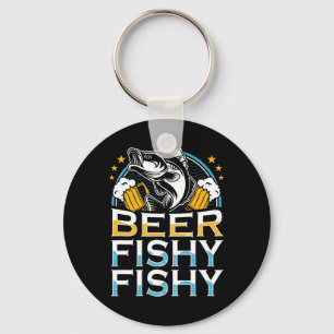 Beer Fishy Fishy Fishy Fishing Lover Fisherman Ret Key Ring