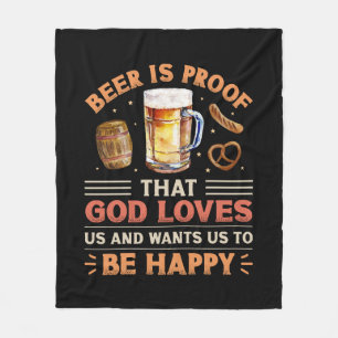 Beer Fleece Blanket
