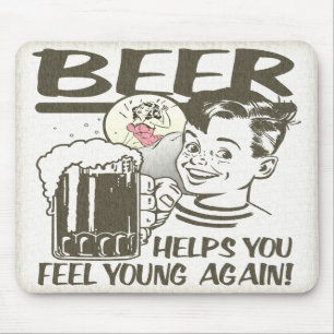 Beer Fountain of Youth Mouse Pad