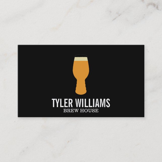 Beer Glass Business Card (Front)