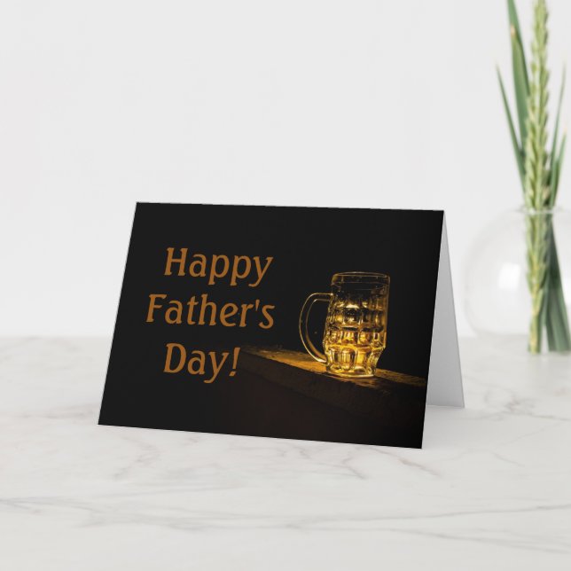 Beer Glass Father's Day Card (Front)