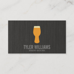 Beer Glass Logo Business Card