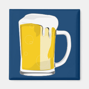 Beer glass magnet