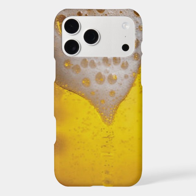 Beer Glass with Bubbles and Foam (Back)