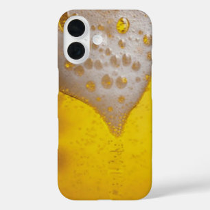 Beer Glass with Bubbles and Foam iPhone 16 Case