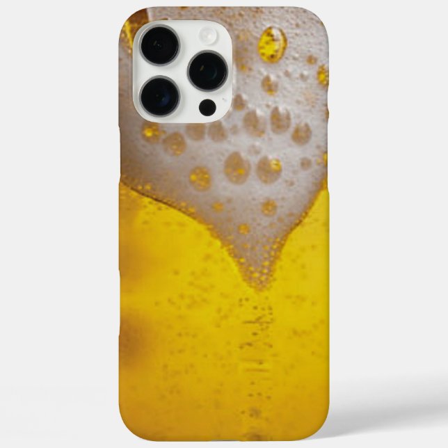 Beer Glass with Bubbles and Foam Case-Mate iPhone Case (Back)