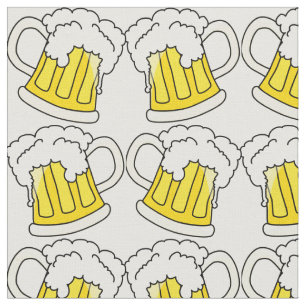 Beer Glasses Brewery Modern Cute Mug Template Fabric