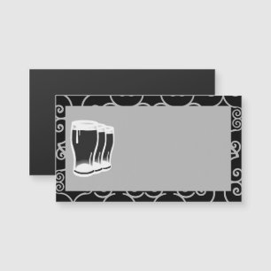Beer Glasses Business Card Magnet blank