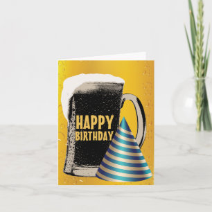 Beer Happy Hour Happy Birthday Card