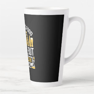 Beer Has Food Value Birthday Latte Mug