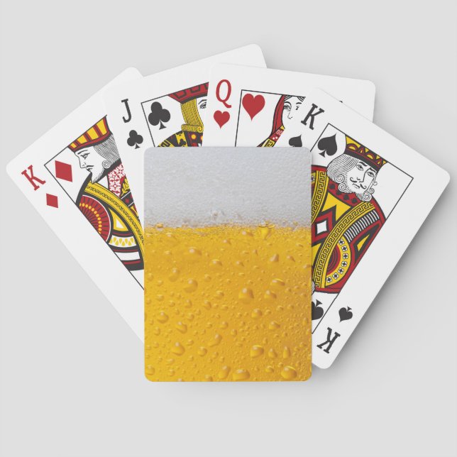 beer head playing cards (Back)