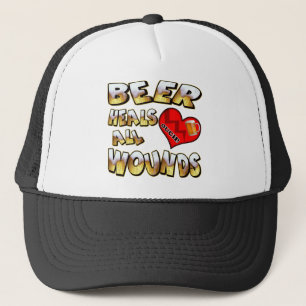 Beer Heals All Wounds T-shirts Gifts Trucker Hat