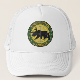 Beer Hunters of America (fun bear w/ antlers logo) Trucker Hat
