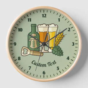 Beer Icons Clock