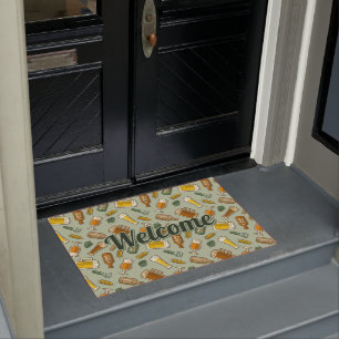 Beer Icons Pattern Doormat