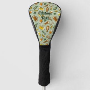 Beer Icons Pattern Golf Head Cover