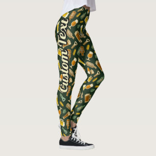 Beer Icons Pattern Leggings
