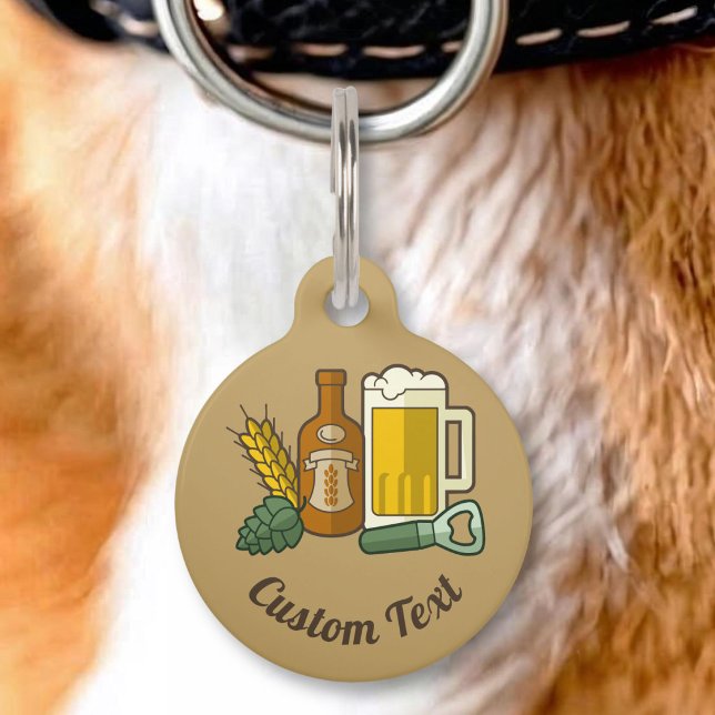 Beer Icons Pet ID Tag (Creator Uploaded)