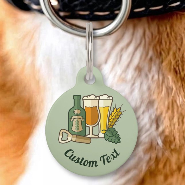 Beer Icons Pet ID Tag (Creator Uploaded)