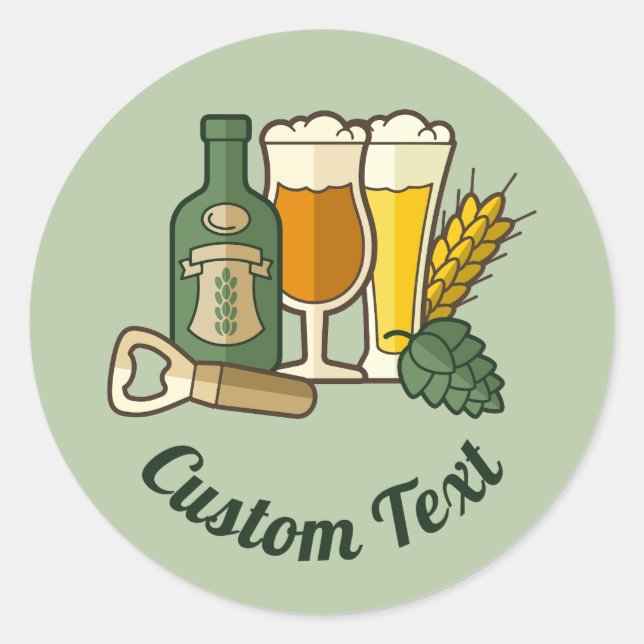 Beer Icons Sticker (Front)