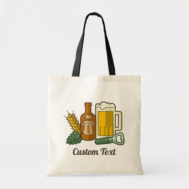 Beer Icons Tote Bag (Front)