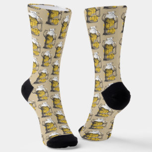 Beer Ilustration Socks