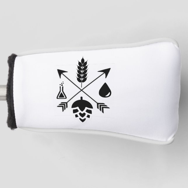 Beer Ingredients Golf Head Cover (Front)